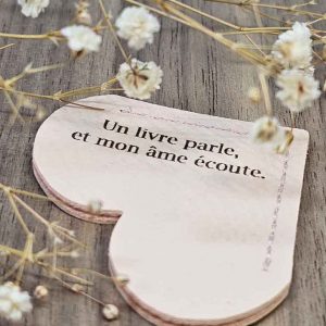 Marque Pages Cœur Rose