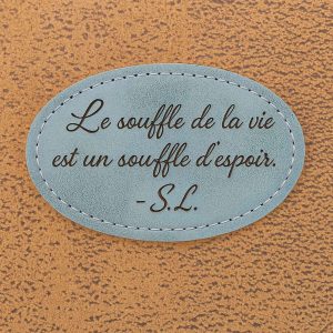 Patch Thermocollant Ovale Gris