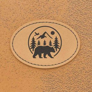 Patch Thermocollant Ovale Marron