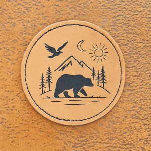 Patch Thermocollant Rond Marron